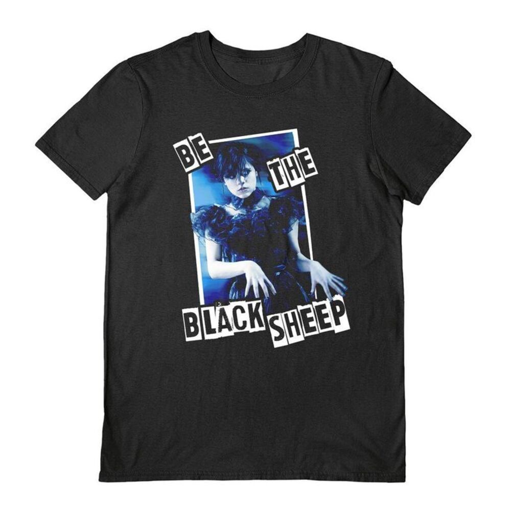 Wednesday Unisex Adult Be The Black Sheep T-Shirt / Black